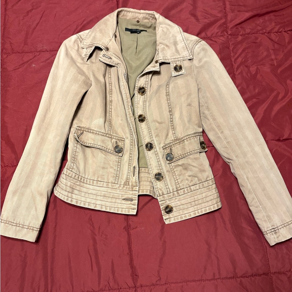 Zara Beige Utility Jacket